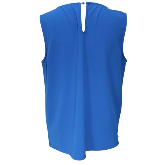 The Limited Womens Blouse Blue Sleeveless Minimalist Y2k 90s 2000's Office work - Picture 3 of 12